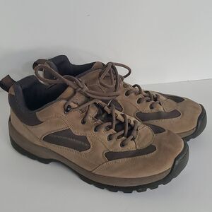 Lands' End Men's Suede Hiking Shoes 73779 Tan Size 11